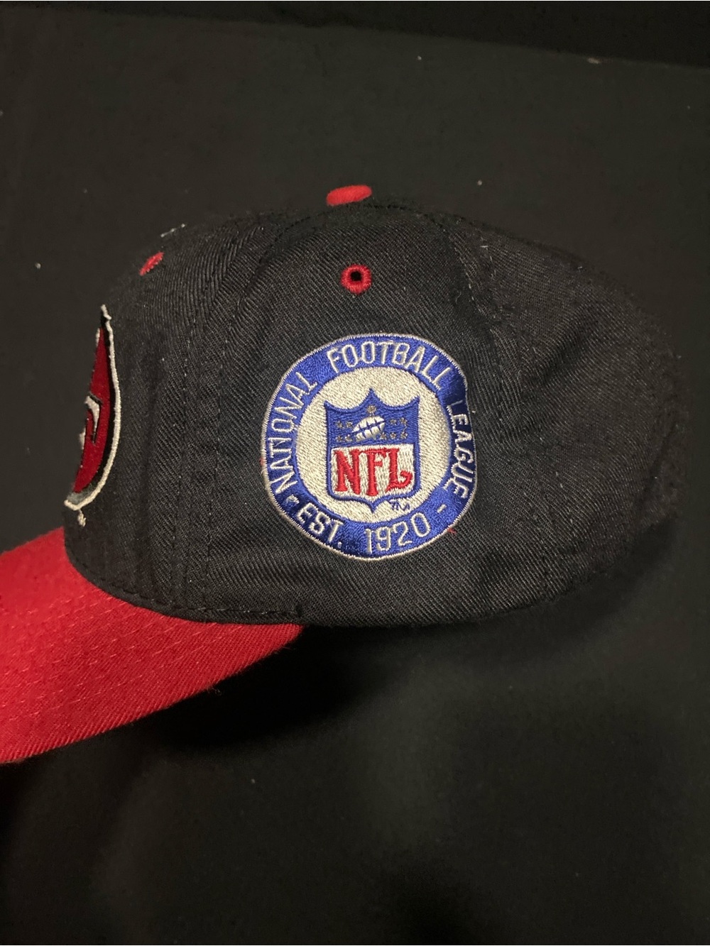 STARTER San Francisco 49ers Black and Red Fitted Trucker Hat Sz 7.5 - Picture 2 of 6